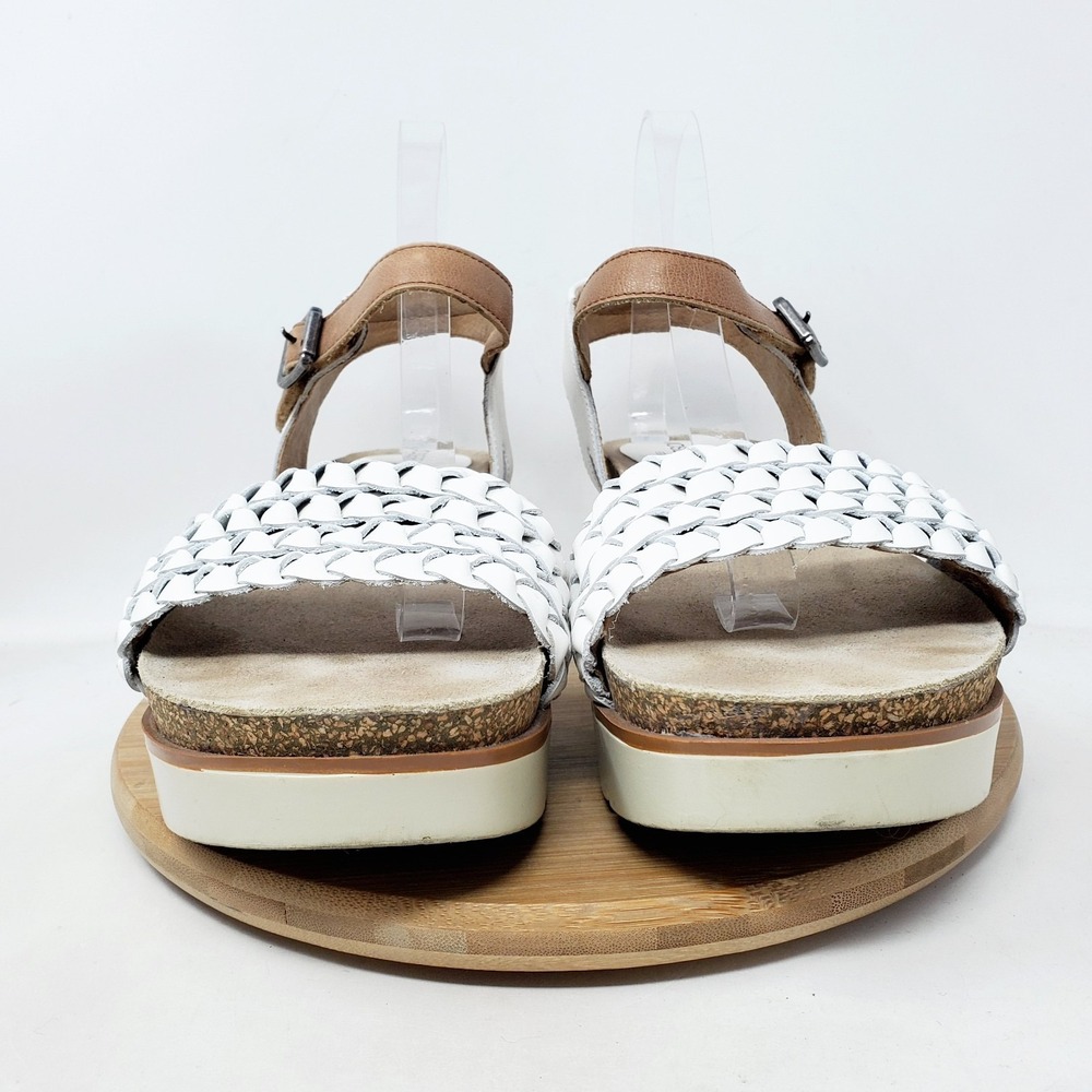 Josef Seibel Clea 16 Sandals Womens 41 White Leather Platform Straps Chunky Shoe - Picture 3 of 13